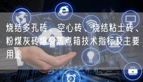 烧结多孔砖、空心砖、烧结粘土砖、粉煤灰砖爆裂蒸煮箱技术指标及主要用途(图1)