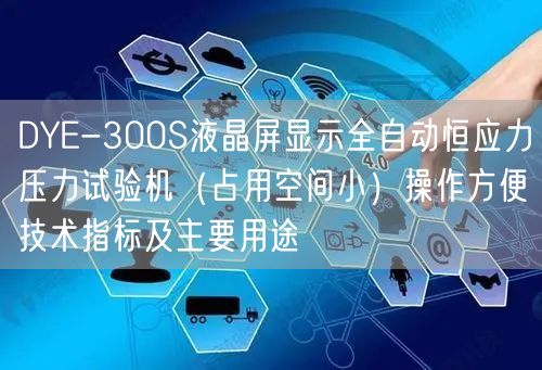 DYE-300S液晶屏显示全自动恒应力压力试验机（占用空间小）操作方便技术指标及主要用途(图1)