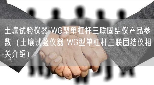 土壤试验仪器 WG型单杠杆三联固结仪产品参数（土壤试验仪器 WG型单杠杆三联固结仪相关介绍）(图1)