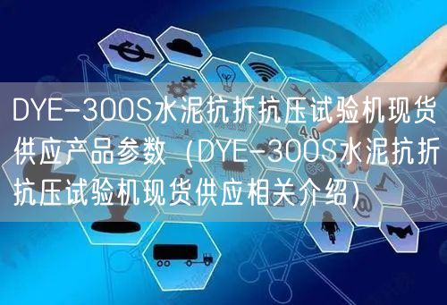 DYE-300S水泥抗折抗压试验机现货供应产品参数（DYE-300S水泥抗折抗压试验机现货供应相关介绍）(图1)