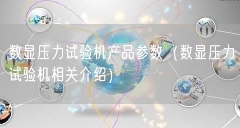 数显压力试验机产品参数（数显压力试验机相关介绍）(图1)
