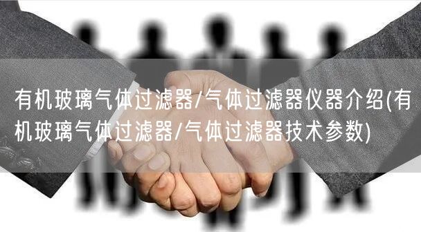 有机玻璃气体过滤器/气体过滤器仪器介绍(有机玻璃气体过滤器/气体过滤器技术参数)(图1)