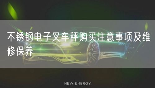 不锈钢电子叉车秤购买注意事项及维修保养(图1)