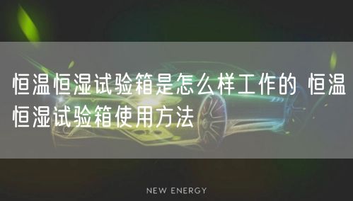 恒温恒湿试验箱是怎么样工作的 恒温恒湿试验箱使用方法(图1) 恒温恒湿试验箱是怎么样工作的 恒温恒湿试验箱使用方法(图1)