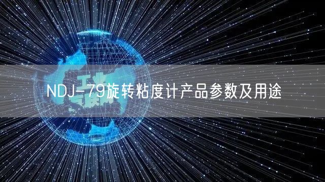 NDJ-79旋转粘度计产品参数及用途(图1)