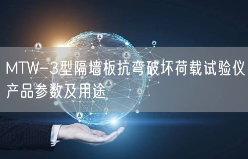MTW-3型隔墙板抗弯破坏荷载试验仪产品参数及用途(图1)