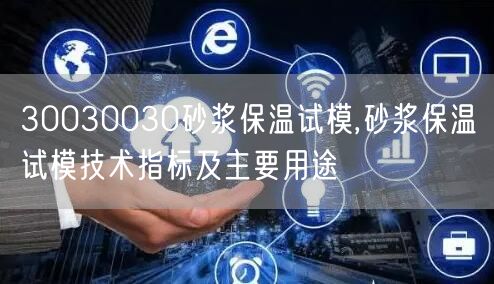 30030030砂浆保温试模,砂浆保温试模技术指标及主要用途(图1)