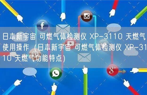 日本新宇宙 可燃气体检测仪 XP-3110 天燃气使用操作（日本新宇宙 可燃气体检测仪 XP-3110 天燃气功能特点）(图1)