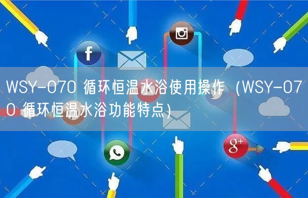 WSY-070 循环恒温水浴使用操作（WSY-070 循环恒温水浴功能特点）(图1)