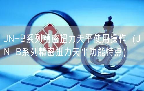 JN-B系列精密扭力天平使用操作（JN-B系列精密扭力天平功能特点）(图1)
