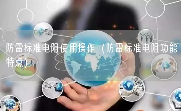 防雷标准电阻使用操作（防雷标准电阻功能特点）(图1)